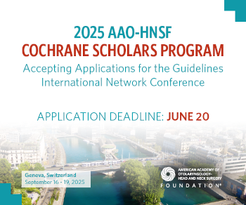 AAO-HNSF Cochrane Scholars Program promotional image